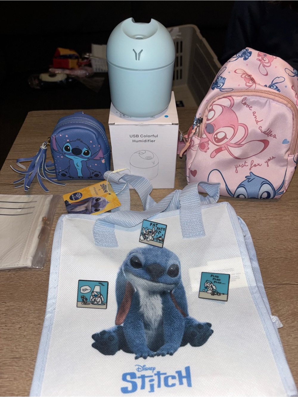 Disney Stitch Tote and Mini Backpacks - Blue, Pink, White